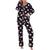 商品P.J. Salvage | PJ Salvage Women's 2 Piece Printed Flannel Top & Pants Sleepwear Set颜色Slate