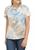 color Multi Tie Dye, Love, Fire | Junior's Tie Dye Henley Top