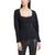 商品BCBG | BCBGMAXAZRIA Womens Ribbed Square Neck Pullover Sweater颜色Black