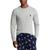 商品第3个颜色Andover Heather, Ralph Lauren | Men's Sun Valley Bear Folded Waffle Long-Sleeve Pajama Shirt