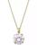 颜色: Yellow Gold, Macy's | Cubic Zirconia Round Pendant Necklace in 14k Gold or 14k White Gold