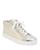 color Off White/Silver, Kenneth Cole | Women's Kam High Top Sneakers