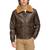 Tommy Hilfiger | Men's Faux-Fur-Trim Faux-Leather Bomber Jacket, 颜色Dark Brown