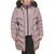 商品Calvin Klein | Women's Plus Size Faux-Fur-Trim Hooded Puffer Coat, Created for Macy's颜色Fig