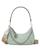 color Blue Celadon/Rolled Nickel, Tory Burch | 151 Mercer Small Crescent Bag