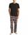 颜色: True Black, Nautica | Men's Plaid Pajama Pants & Solid Pajama T-Shirt Set