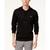 商品Lacoste | Hoodie Jersey Long Sleeve Tee Shirt with Kangaroo Pocket颜色Black