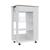 商品第2个颜色White, FM Furniture | Shelton Kitchen Cart, Two Open Shelves, One Drawer, Four Caster
