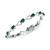 商品第1个颜色Emerald, Macy's | Tanzanite Heart Link Bracelet (6 ct. t.w..) in Sterling Silver (Also in Emerald, Ruby & Sapphire)