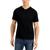 商品Alfani | Men's Relaxed Fit Supima Blend V-Neck T-Shirt, Created for Macy's颜色Deep Black