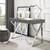 商品第2个颜色dark grey/chrome, Inspired Home | Inspired Home Markee Writing Desk