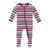 KicKee Pants | Print Footie with Two-Way Zipper (Infant), 颜色Jingle Bell Stripe