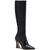 Coach | Women's Cece Stretch Pointed Toe Knee High Dress Boots, 颜色Black Leather