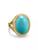 颜色: TURQUOISE, David Yurman | Albion Oval Ring in 18K Yellow Gold