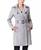 颜色: Gray, kimi + kai | Women's Angie Water Resistant Hooded Trench Coat