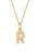 商品第19个颜色R, Saks Fifth Avenue | 14K Yellow Gold Letter Pendant Necklace