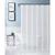 颜色: White and Silver, Dainty Home | Sprinkles Embellished Shower Curtain, 72" x 70"