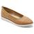 商品Rockport | Rockport Womens Stacie Faux Leather Perforated Ballet Flats颜色Tan