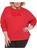 Calvin Klein | Plus Womens Crewneck Fitness Sweatshirt, 颜色salsa