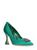 color Emerald, Manolo Blahnik | 90mm Floritanuhi Satin Pumps