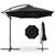 颜色: black, Best Choice Products | 10ft Offset Hanging Outdoor Market Patio Umbrella w/ Easy Tilt Adjustment