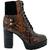 color Dark Brown Snake Smooth Elastic, Charles David | Charles by Charles David Womens Wyatt Faux Leather Snake Print Booties