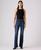 颜色: Eternal Indigo Dark, Levi's | Women's 726 High Rise Slim Fit Flare Jeans