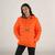 Members Only | Women's Popover Puffer Oversized Jacket, 颜色orange