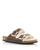 color Habana/Natural, Birkenstock | Men's Arizona Shearling Slide Sandals