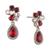 商品Givenchy | Crystal Cluster Drop Earrings颜色Red