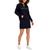 Tommy Hilfiger | Women's Logo Funnel-Neck Sweatshirt Dress, 颜色Sky Captain
