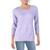 商品Karen Scott | Karen Scott Womens Cable Knit Embellished Knit Top颜色Purple Bliss