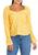 color Yellow Floral, Love, Fire | Junior's Long Sleeve Woven Top