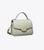 Tory Burch | Small Robinson Spazzolato Top-Handle Bag, 颜色Light Granite