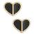 商品Kate Spade | Gold-Tone Heart Stud Earrings颜色Black
