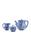 颜色: Blue, MoDA | Moda Domus - Lily Of The Valley Ceramic Teapot; Cream; and Sugar Set - Green - Moda Operandi