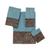 颜色: Mineral, Avanti | Bradford Paisley Swirls Cotton Bath Towel, 27" x 50"