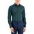 商品Alfani | Men's Regular Fit 2-Way Stretch Stain Resistant Medallion Print Dress Shirt, Created for Macy's颜色Green Black