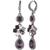 商品Givenchy | Silver-Tone Pavé Crystal Cluster Triple Drop Earrings颜色Purple
