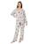 P.J. Salvage | Holiday Flannel PJ Set with Headband, 颜色Frost Grey/Candy Cane Kitties