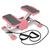 颜色: pink, Global Bazaar | Mini Stepper with Resistance Bands Quiet Workout Digital Timer