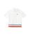 颜色: Cake Flour White/Print, Lacoste | Oversized Short Sleeve Color Blocked Polo Shirt (Little Kid/Toddler/Big Kid)