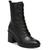 color Black Leather, Vince | Vince Womens Henderson Zipper Round Toe Combat & Lace-up Boots