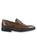 color BROWN, Sandro Moscoloni | ​Maestro Embossed Leather Penny Loafers