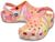 color Papaya/Multi, Crocs | Classic Marbled Tie-Dye Clog (Little Kid/Big Kid)