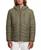 颜色: Olive Morning, GUESS | Men's Quilted Faux Leather Hooded Jacket