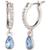 颜色: Turq/aqua, Givenchy | Crystal Huggie Hoop Small Drop Earrings