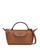 颜色: Cognac, Longchamp | Longchamo Le Pliage Xtra Leather Mini Crossbody Pouch