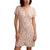 颜色: Peach Blush Multi, Lucky Brand | Women's Short-Sleeve Mini Slip Dress
