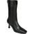 color Black Leather, Sam Edelman | Sam Edelman Womens Lolita Leather Square Toe Mid-Calf Boots